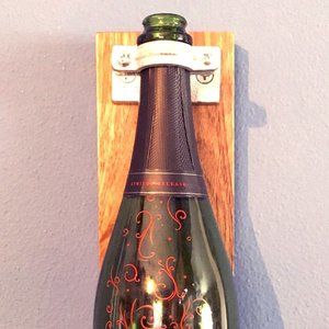 Handcrafted Wine Bottle Wall Vase